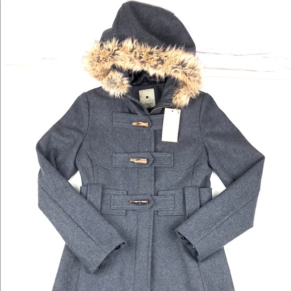 Anthropologie Jackets & Blazers - Anthropologie elevenses gray parka pea coat Sz 0